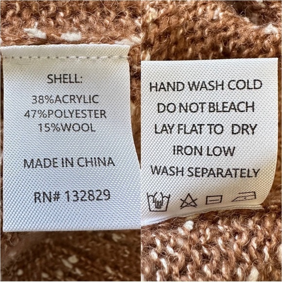 Tularosa Sweater Tash Mockneck Cut Out Back in Dijon Brown XS NWT New - Picture 10 of 13